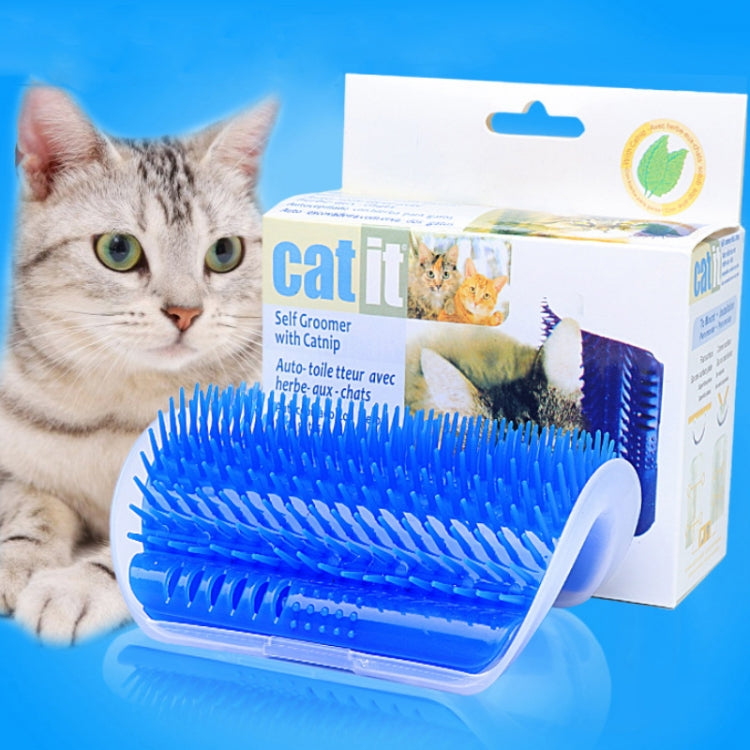 4 PCS Pet Cat Corner Rub Hair Massage Brush