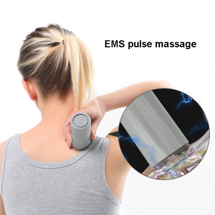 USB Rechargeable Negative Pressure Moxibustion Jar Massage Jar(Gray)