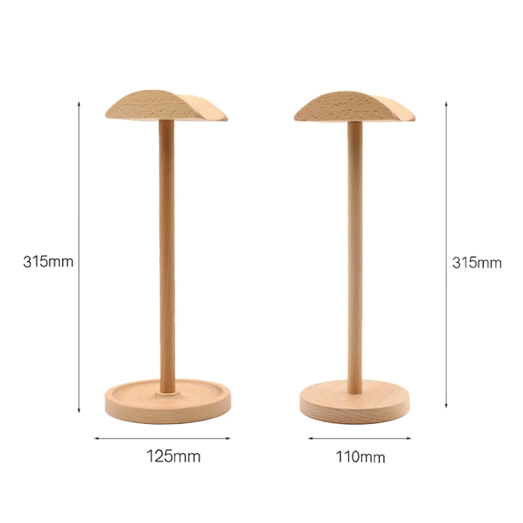 AM-EJZJ001 Desktop Solid Wood Headset Display Stand, Style: C