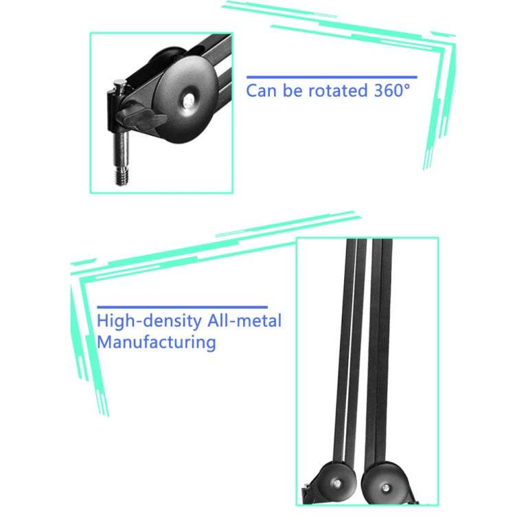 Microphone Desktop Cantilever Stent 360 Degree Rotating Bracket