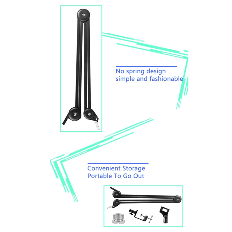 Microphone Desktop Cantilever Stent 360 Degree Rotating Bracket
