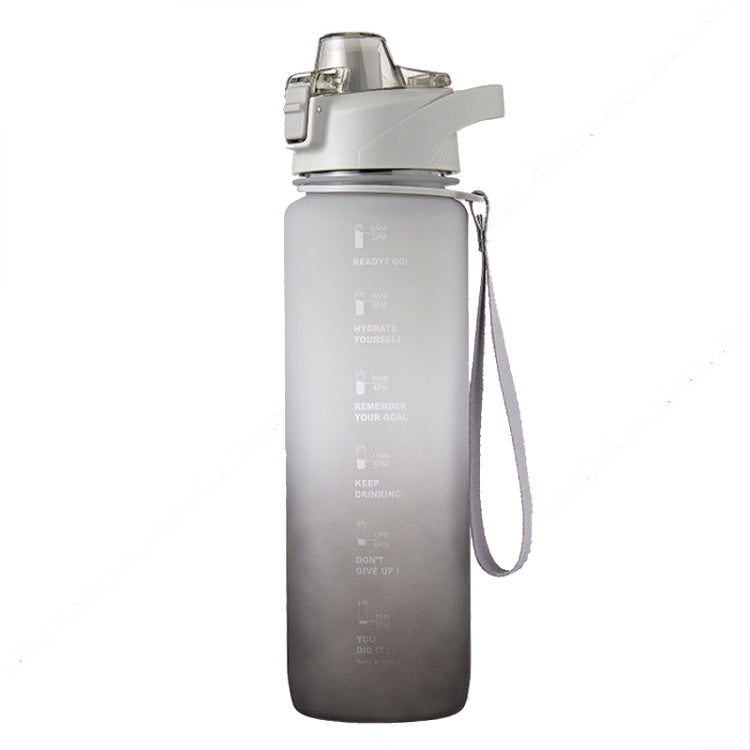 1000ml Large Capacity Gradient ColorsPlastic Sports Water Cup