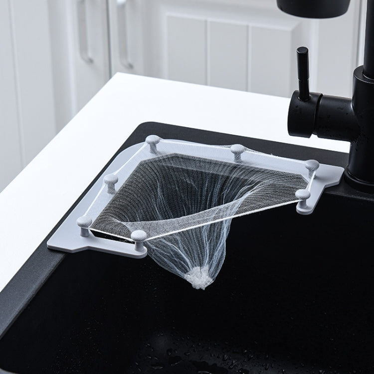 2 Sets VIB-888 Kitchen Sink Triangle Hanging Net Drain Rack
