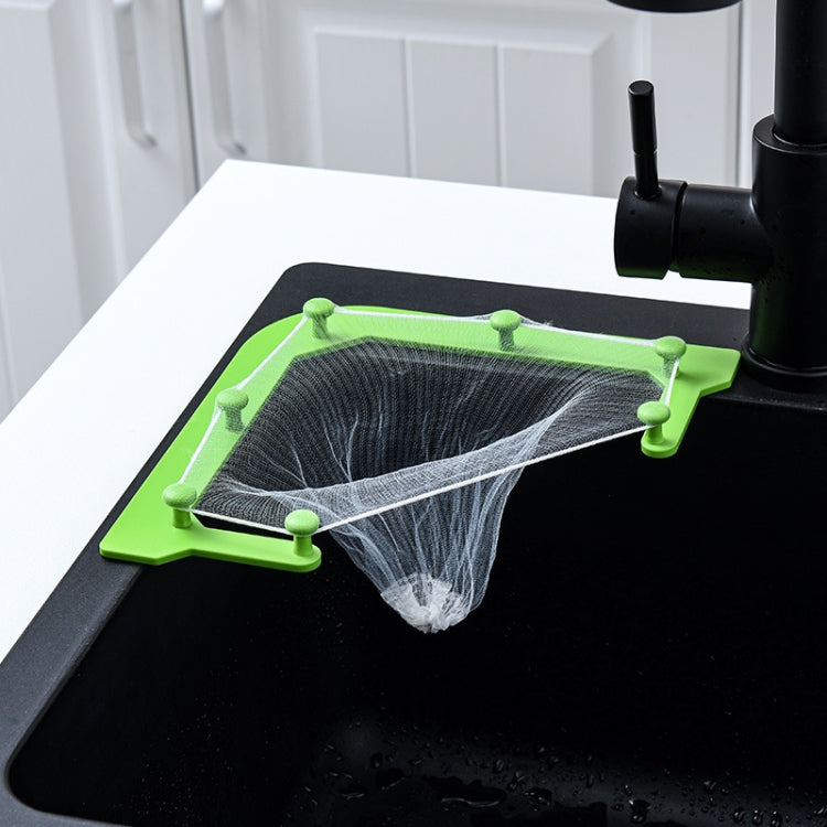 2 Sets VIB-888 Kitchen Sink Triangle Hanging Net Drain Rack