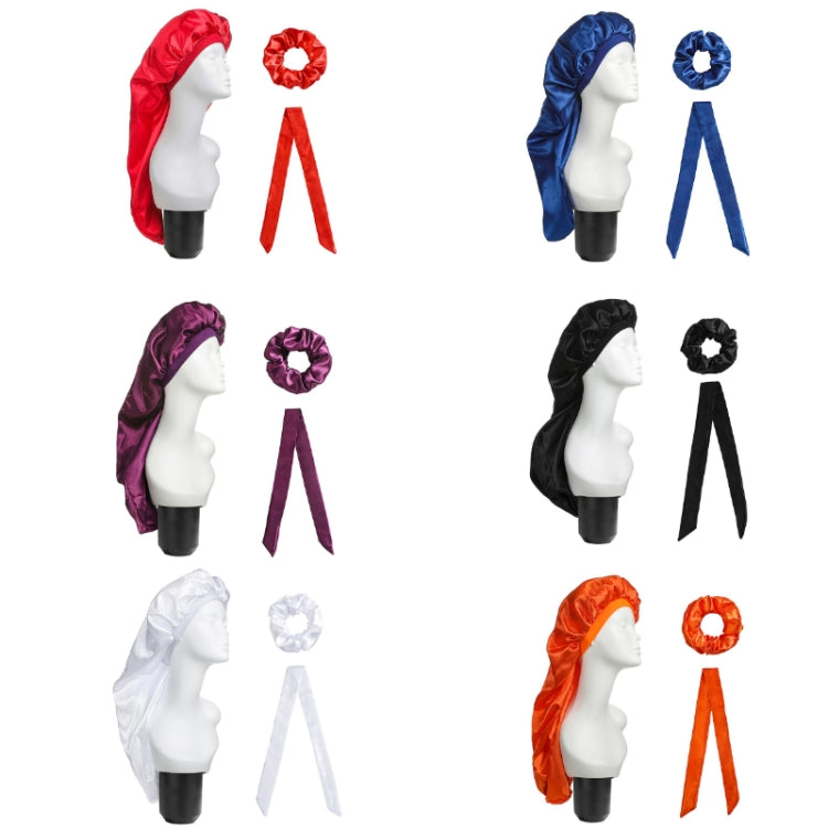 3 PCS/Set Hair Care Long Cap + Turban + Hair Ring
