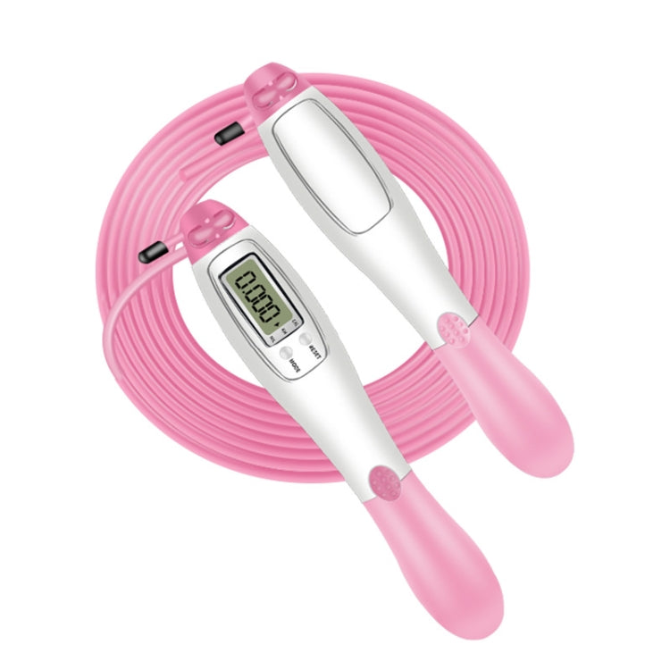 2 PCS Sport Electronic Counting Wire Skipping Rope, Style: Wired Wire Rope Pink