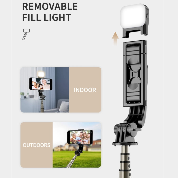 Mini Selfie Stick Integrated Multifunctional Bluetooth Selfie, Specification: Q11S 76cm With Fill Light