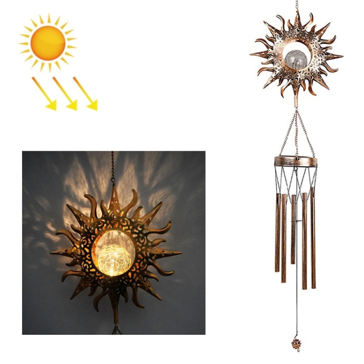 Solar Suspending Iron Wind Chime Lamp