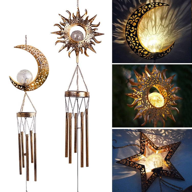 Solar Suspending Iron Wind Chime Lamp