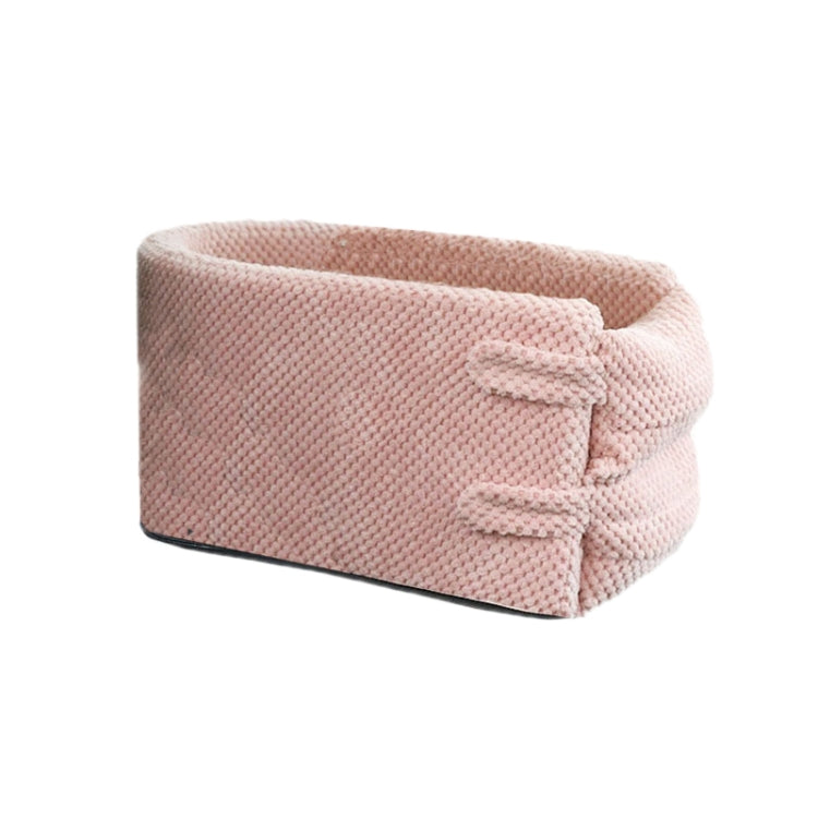 Car Central Control Seat Pet Portable Bed Pad, Colour: Rubber + Pink(42x20x22cm)