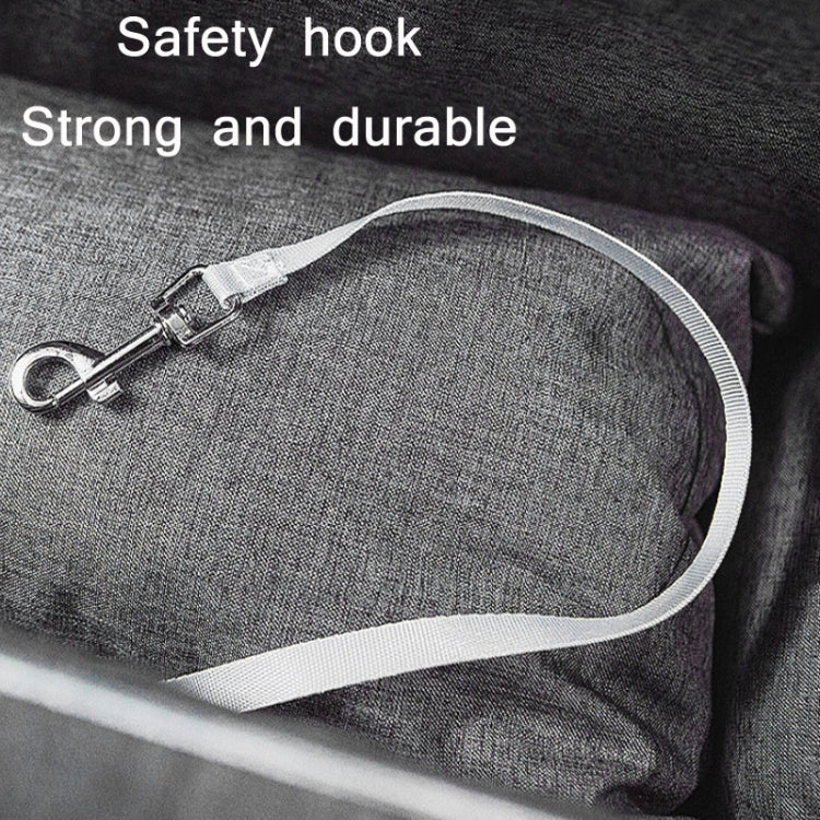 Car Central Control Seat Pet Portable Bed Pad, Colour: Gray+Handle+Upper Cover(42x20x22cm)