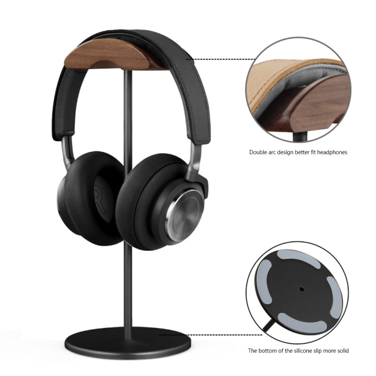020 Walnut Aluminum Alloy Display Holder for Headset