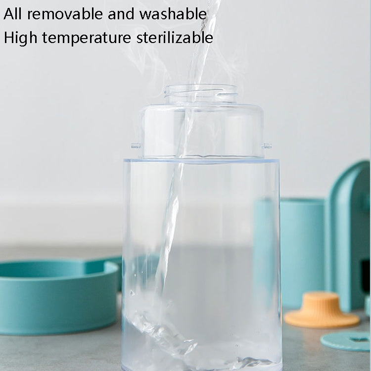 Cat Automatic Hanging Cage Feeder, Style: Drinking Fountain (Flower Green)