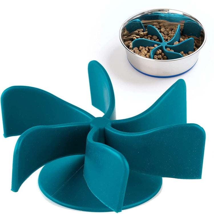 Silicone Spiral Slow Speed Anti-Choking Pet Feeder(Blue)