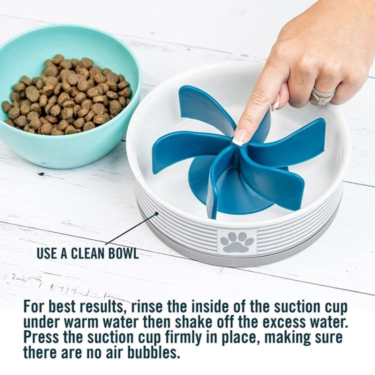 Silicone Spiral Slow Speed Anti-Choking Pet Feeder(Blue)