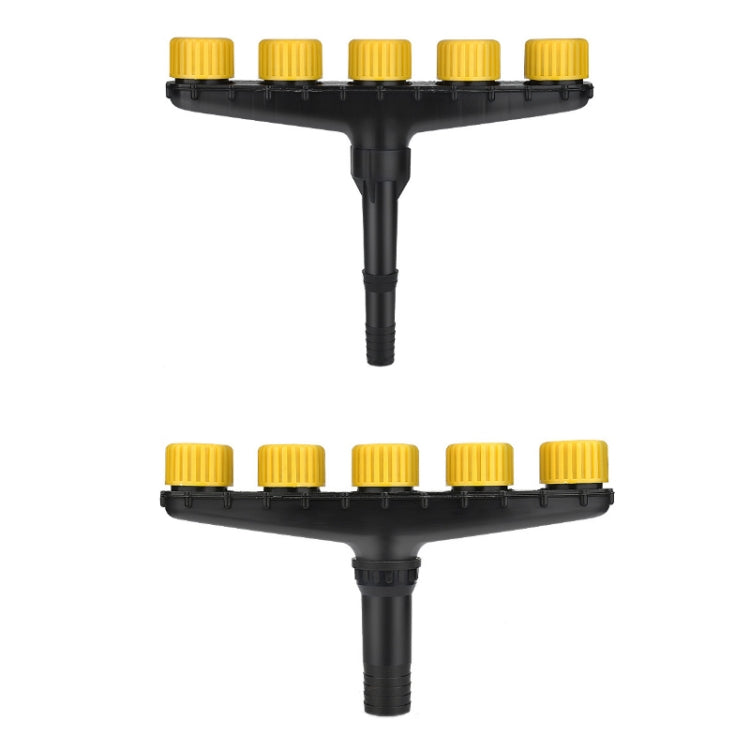 DKSSQ Gardening Watering Sprinkler Nozzle, Specification: 5 Head with 1.5 inch Interface