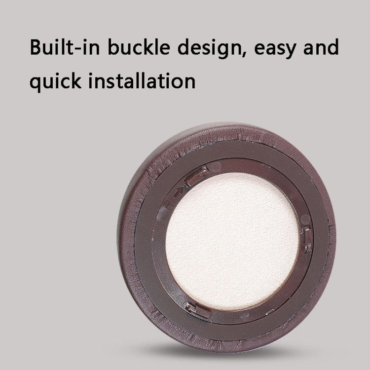 2 PCS 001 Headset Earmuffs with Snap-fit for Corsair Virtuoso RGB, Spec: Brown Lambskin