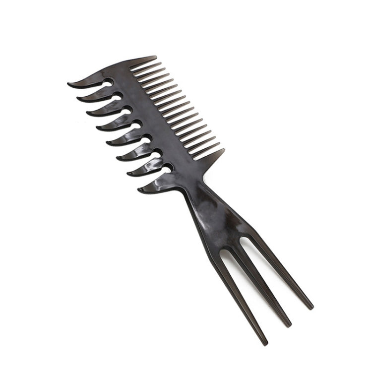 3 PCS Beard Template Right-Angle Comb Men Retro Back Hair Comb