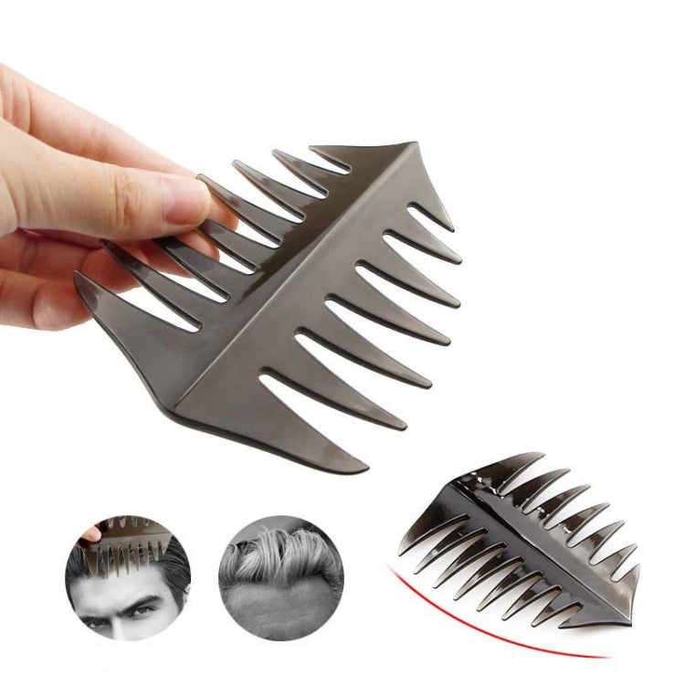 3 PCS Beard Template Right-Angle Comb Men Retro Back Hair Comb