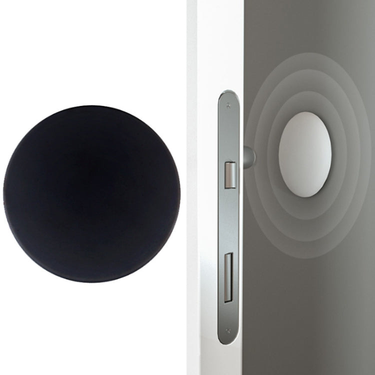 20 PCS Silent Anti-Collision Silicone Pad For Door Handle, Size: 5cm Round Black