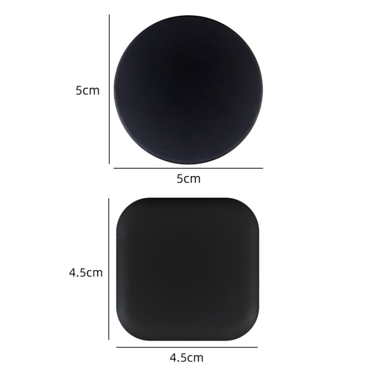 20 PCS Silent Anti-Collision Silicone Pad For Door Handle, Size: 5cm Round Black
