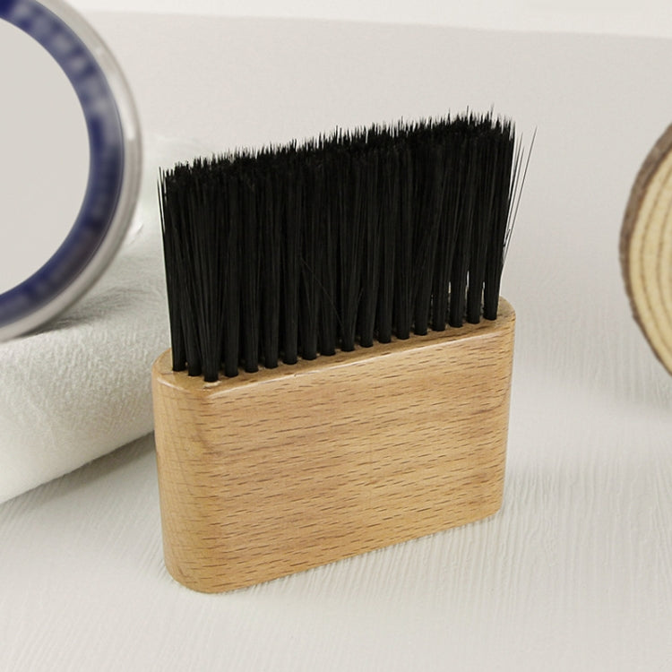 2 PCS Flat Shredded Hair Brush Haircut And Neck Cleaning Brush(Wood Color)