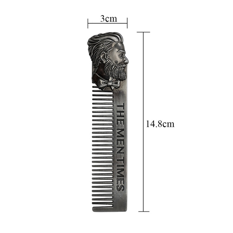 Stainless Steel Beard Styling Comb Oil Head Comb(S04)