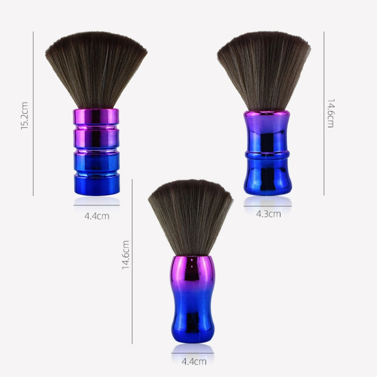 Electroplating Broken Hair Brush Haircut Neck Cleaning Brush
