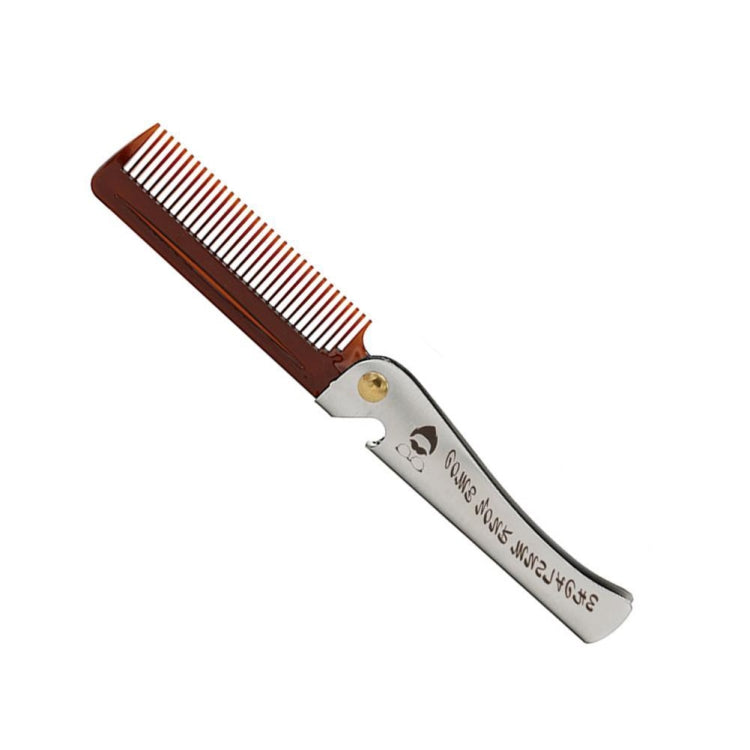 Folding Oil Head Comb Beard Styling Comb