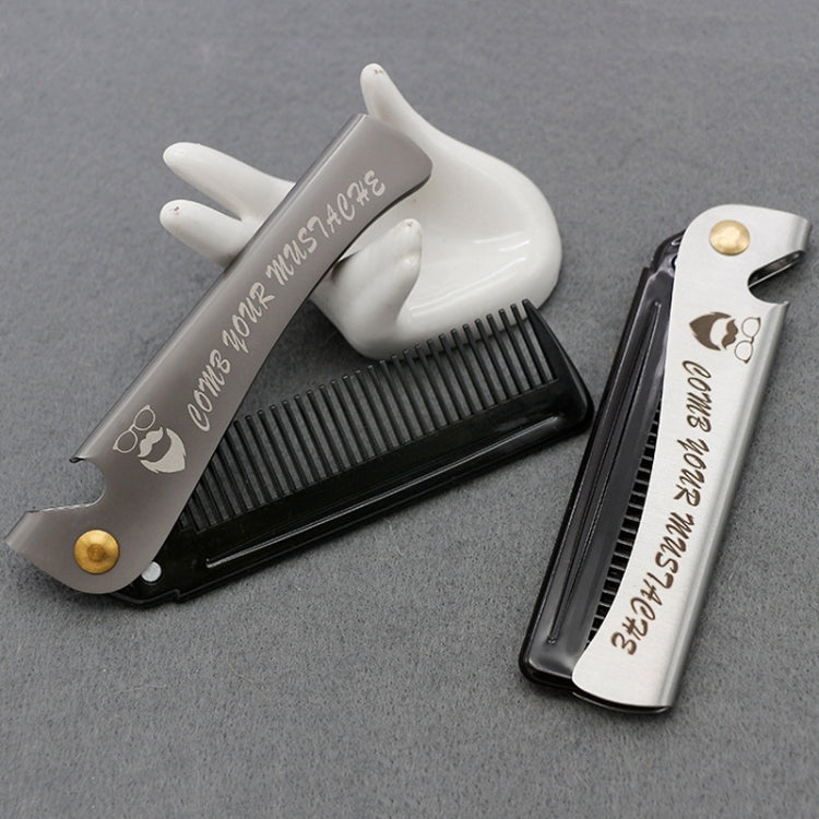 Folding Oil Head Comb Beard Styling Comb