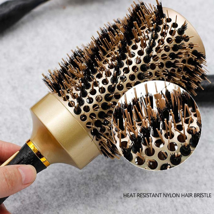 43mm Twill Boar Bristles Curling Comb Ceramic Roller Comb
