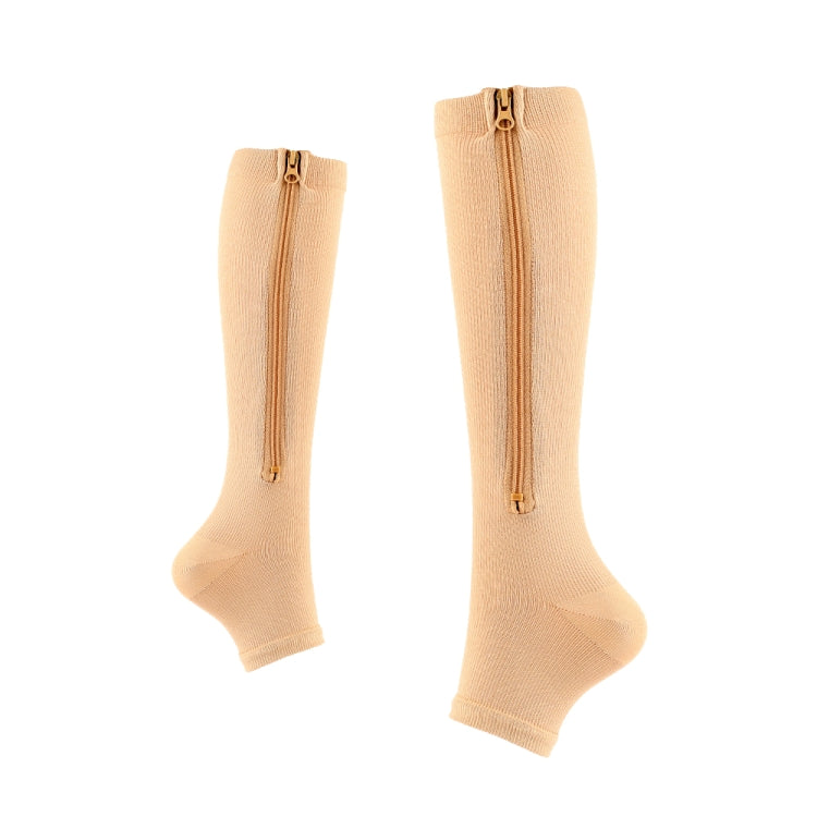 Sports Pressure Socks Compressed Brake Zipper Socks, Size: L/XL