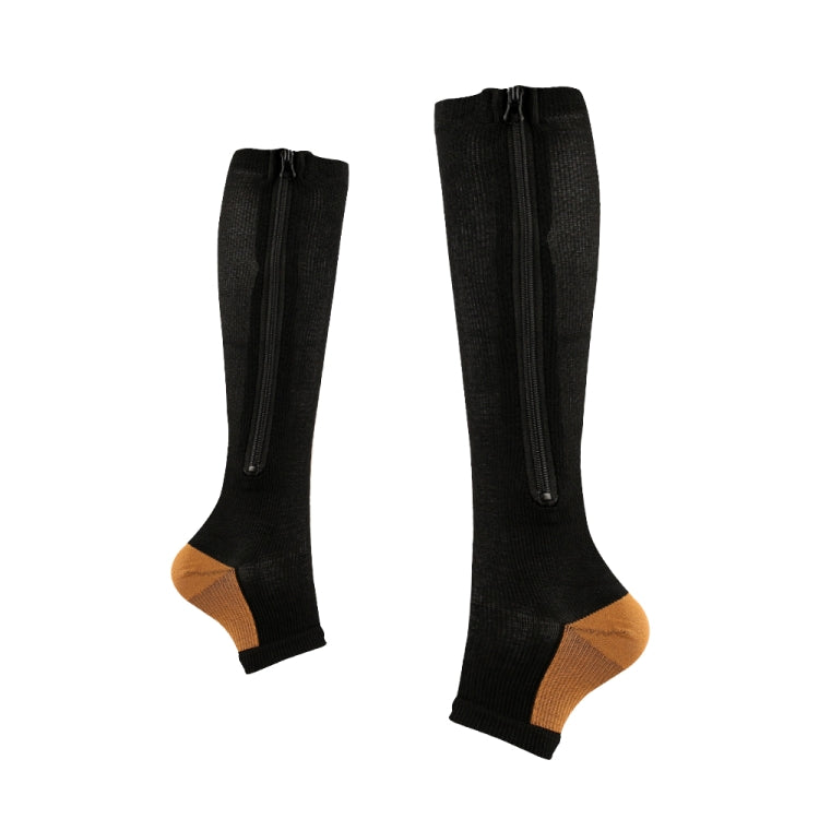 Sports Pressure Socks Compressed Brake Zipper Socks, Size: L/XL