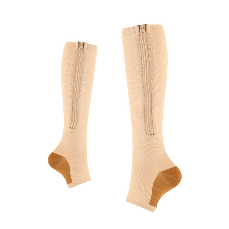 Sports Pressure Socks Compressed Brake Zipper Socks, Size: L/XL