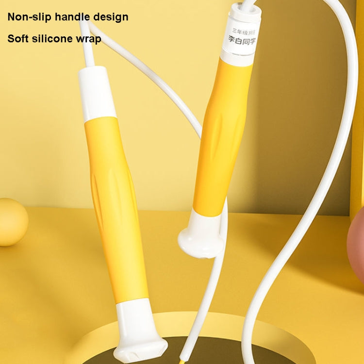 2 PCS Children Sectional Sand Type Skipping Rope, Length: 2.1m (Yellow)