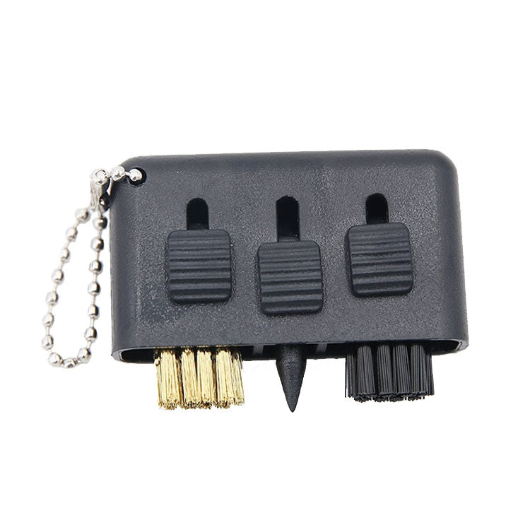 3 PCS Golf Multi-Function Cleaning Brush Portable Groove Slit Cleaning Brush