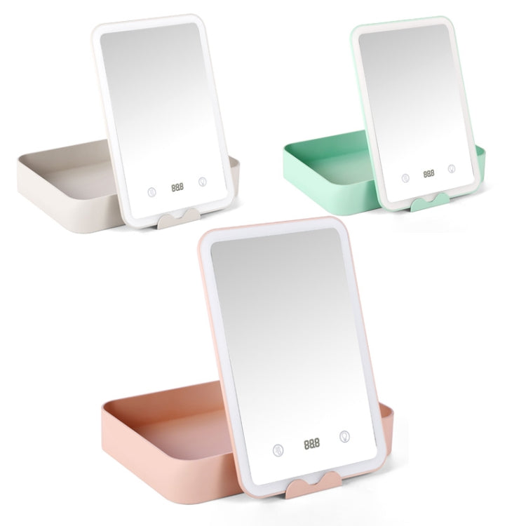 FD001 LED Dimming Makeup Mirror With Storage Makeup Box
