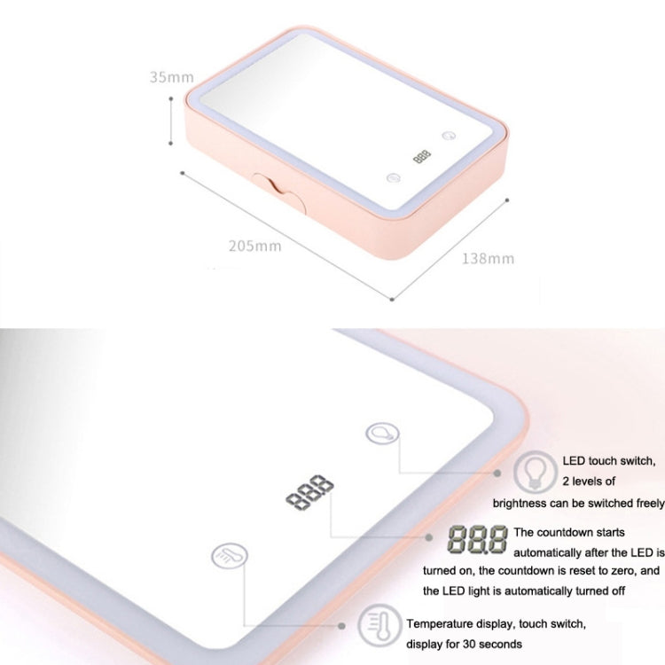 FD001 LED Dimming Makeup Mirror With Storage Makeup Box
