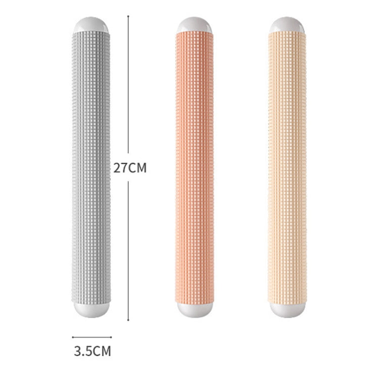 2 PCS Exhaust Rolling Pin Plastic Anti-Mold Non-Stick Rolling Pin(Apricot)