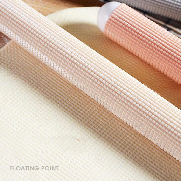 2 PCS Exhaust Rolling Pin Plastic Anti-Mold Non-Stick Rolling Pin(Apricot)