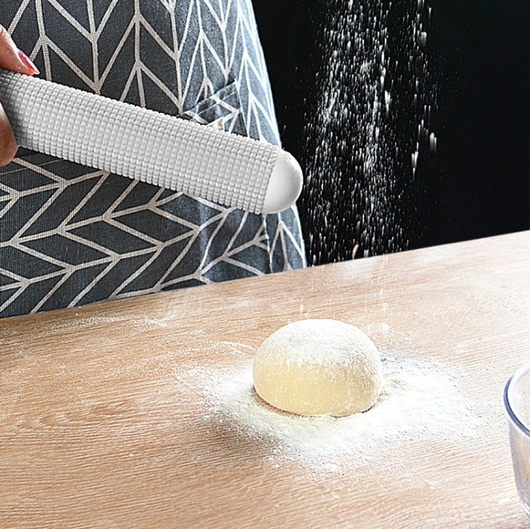 2 PCS Exhaust Rolling Pin Plastic Anti-Mold Non-Stick Rolling Pin(Apricot)