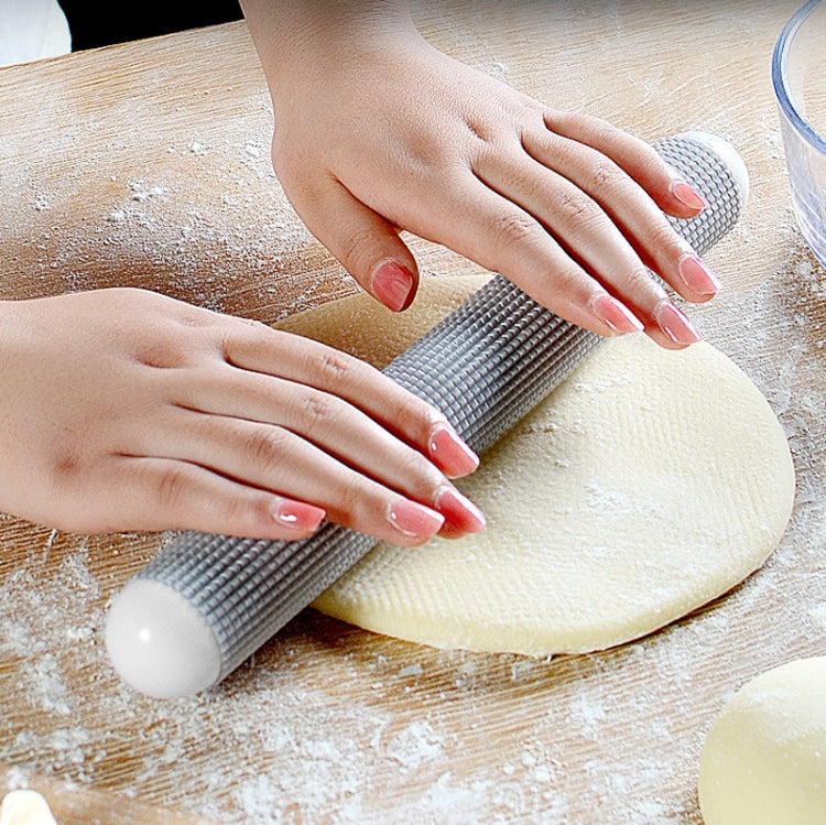 2 PCS Exhaust Rolling Pin Plastic Anti-Mold Non-Stick Rolling Pin(Apricot)