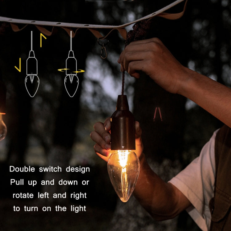 Camping Tent Pull-switch Atmosphere Night Light, Style: Circular Cone