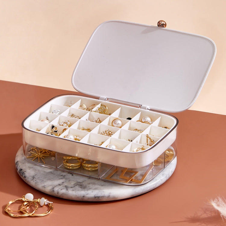 LSHZ13 30 Grids Double-Layer Jewelry Storage Box
