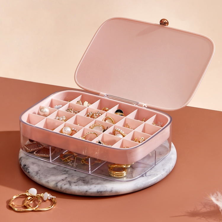 LSHZ13 30 Grids Double-Layer Jewelry Storage Box