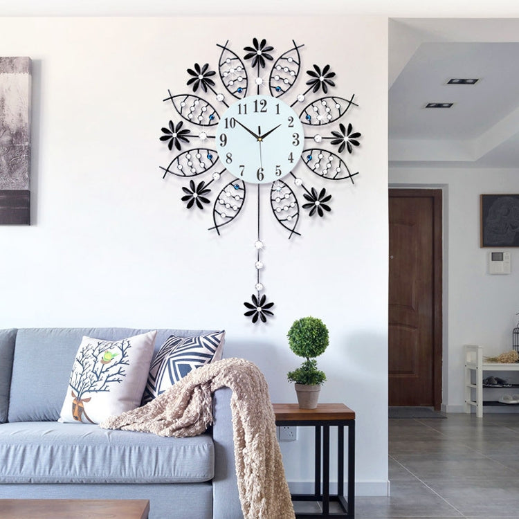 Living Room Minimalist Swing Clock Bedroom Mute Decorative Watch(Small)