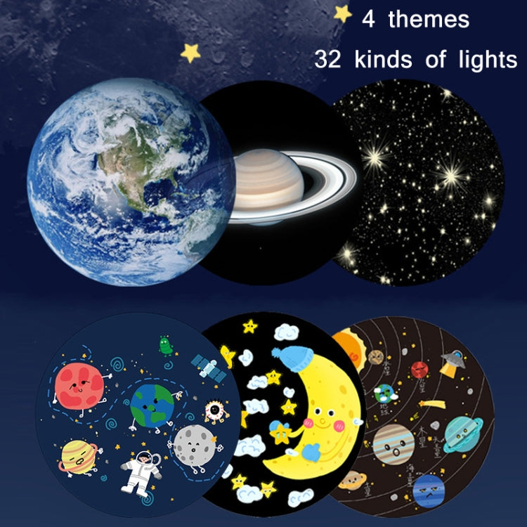 SN-01 LED Starry Sky Projection Car Ambient Light with 32 Projective Slides