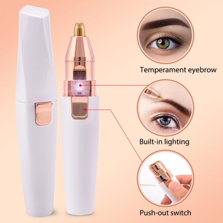 BZ-202 USB Electric Shaver Eyebrow Trimmer(White)