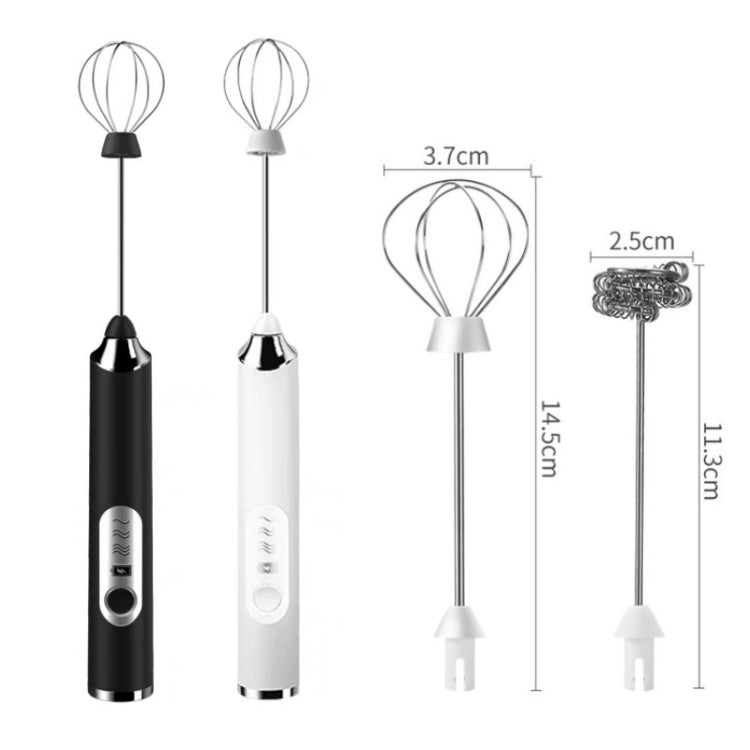 Electric Handheld Mini Coffee Milk Frother, Color: J-3 Black