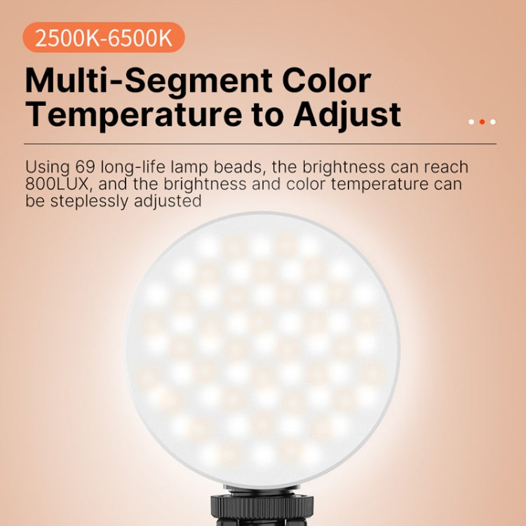 Ulanzi VIJIM CL01 69 LEDs 2500-6500K Live Broadcast Meeting Video Clip Fill Light
